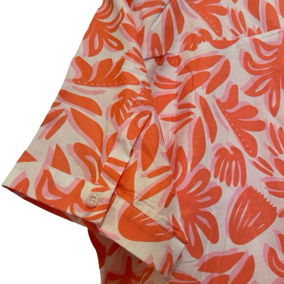 Michelle McDowell Dani Dress spring it on coral Pink Womens S Small floral - Picture 5 of 6